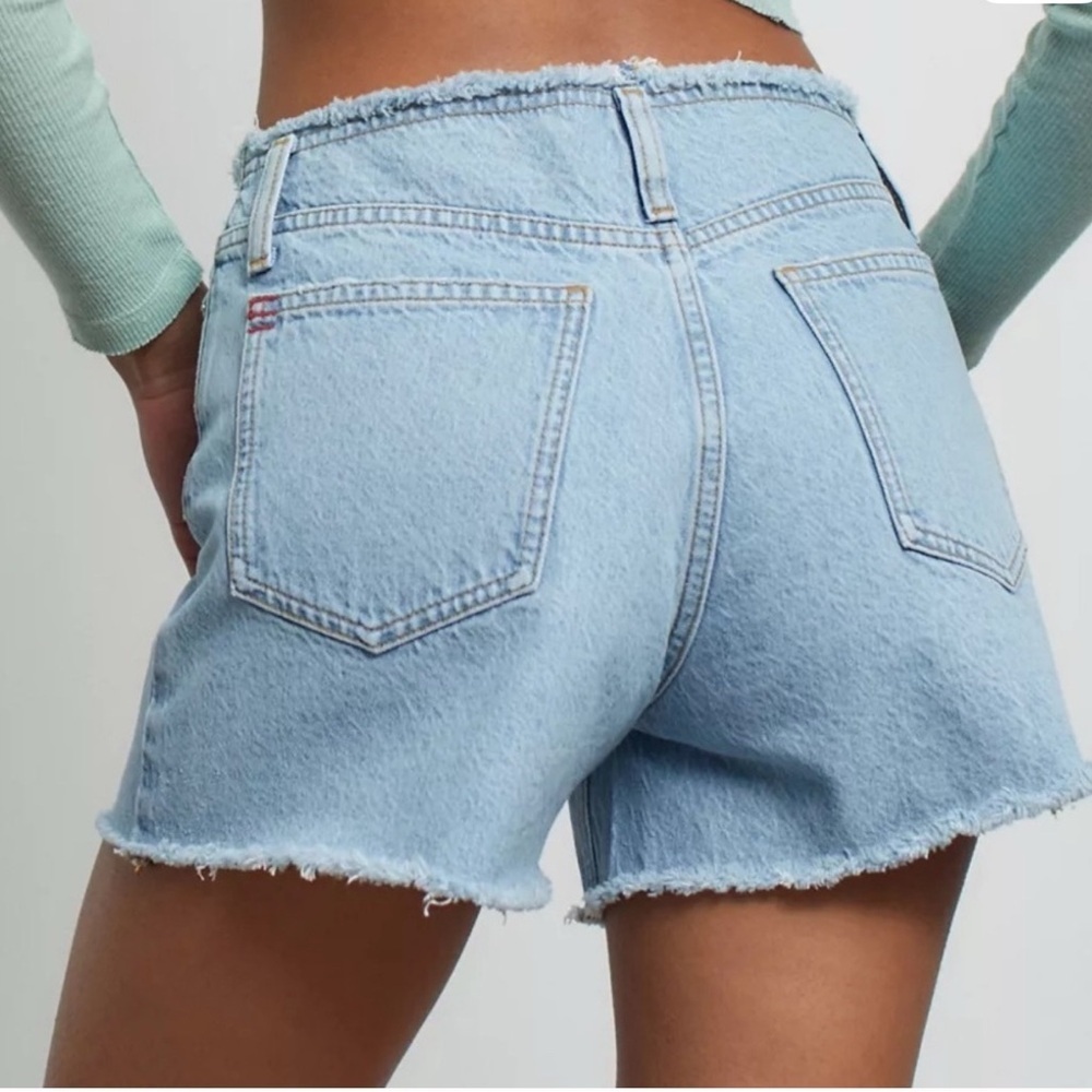 BDG Distressed Waist A-Line Denim Short - Picture 2 of 6
